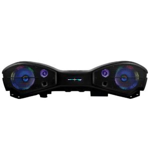 2024 -UP JL/JLU/JT LOADED OVERHEAD SOUNDBAR SYSTEM WITH SPEAKERS AND TWEETERS INCLUDED & DIGITAL LED LIGTHS - JL24-SBAR22/BKLD