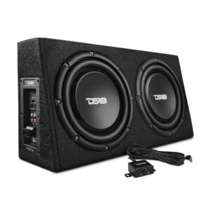 LOADED SHALLOW SUBWOOFER ENCLOSURE (SPEAKERS INCLUDED) FOR PICK-UP TRUCKS